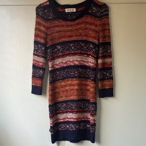 Pink Rose Multicolor Knit Dress